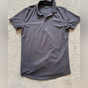 Cuts curved hem polo